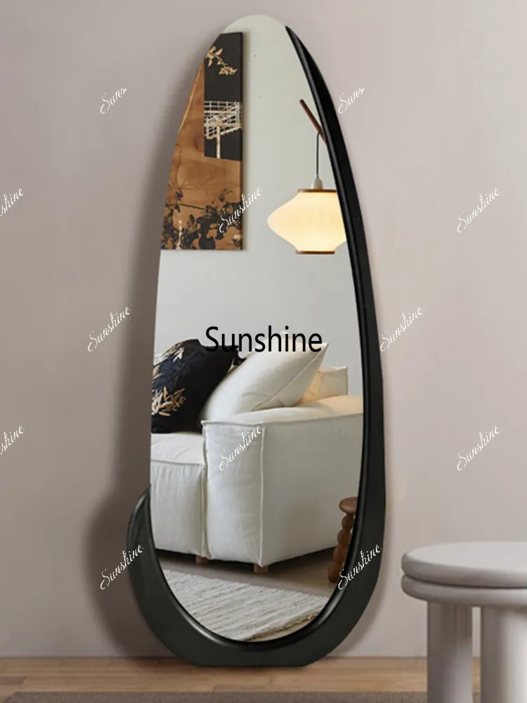 French irregular mirror special-shaped floor mirror against the wall