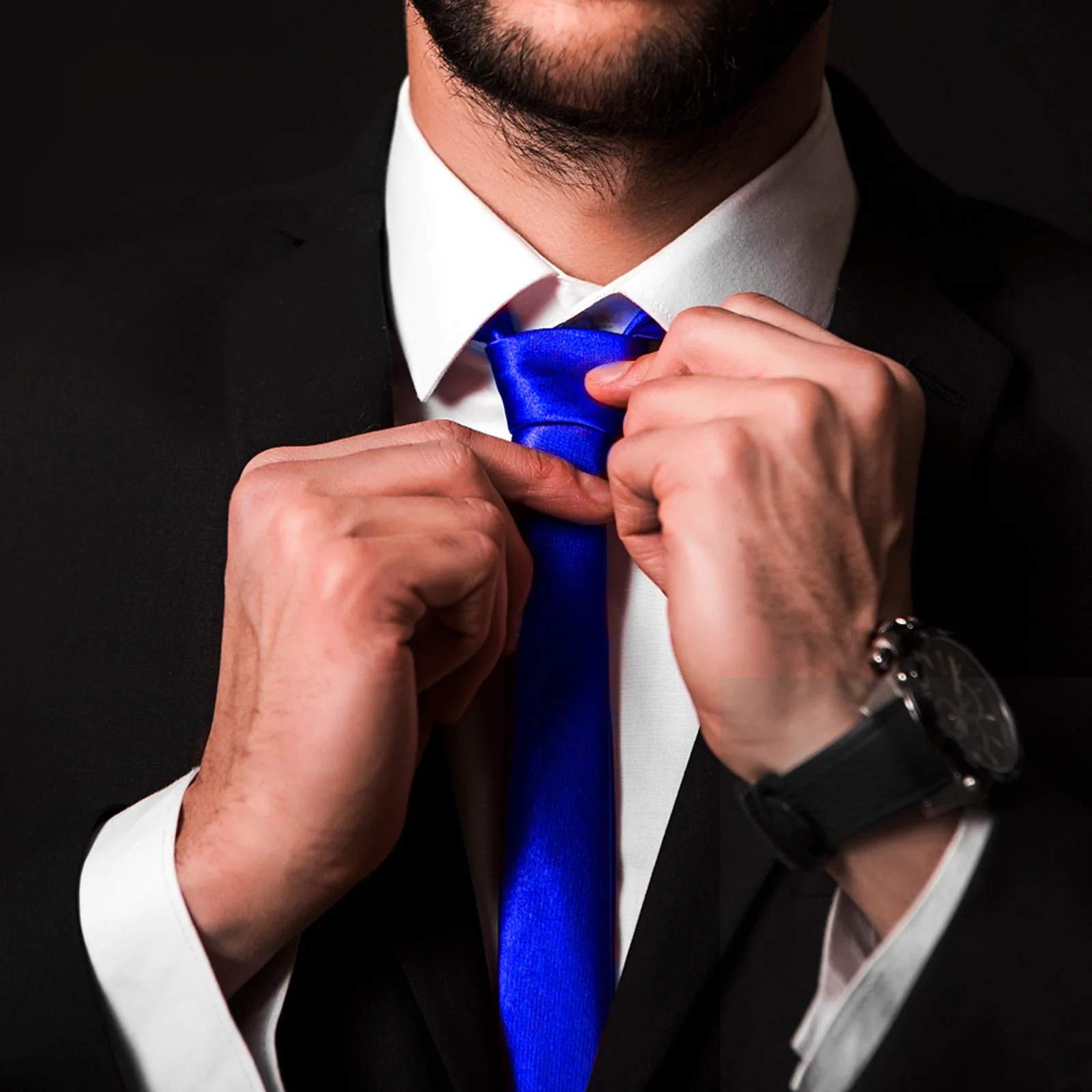 

3Pcs Solid Color Satin Ties Men's Neckties Classic Suit Accessories Wedding Party Business Formal Ties for Men