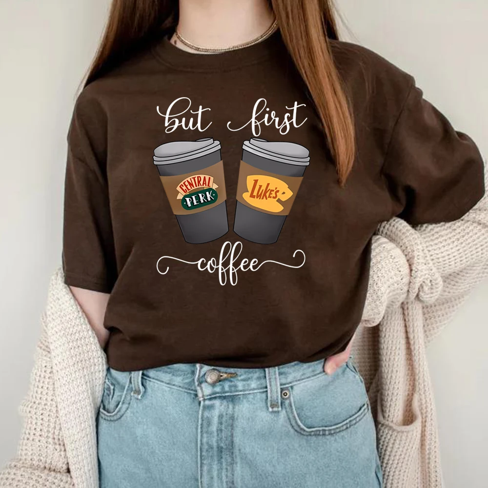 Stars Hollow Connecticut Shirt But First Coffee T-shirt TV Show Gilmore Girls Tees Lukes Coffee Tshirt Unisex Coffee Lover Tops