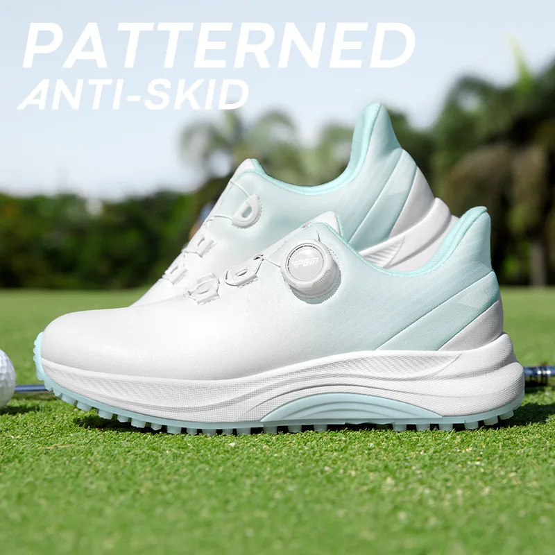 PGM Golf Shoes Summer Women's Waterproof Knob Women's Sports Anti-slip cushioning Lightweight Spike-free