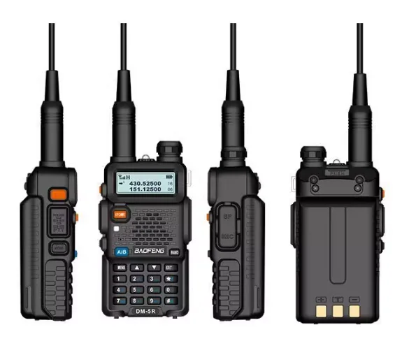 DM-5R Dual-Band DMR Digital Two-Way Radio | 2-Slot TDMA | UHF VHF Amateur Ham Walkie Talkie