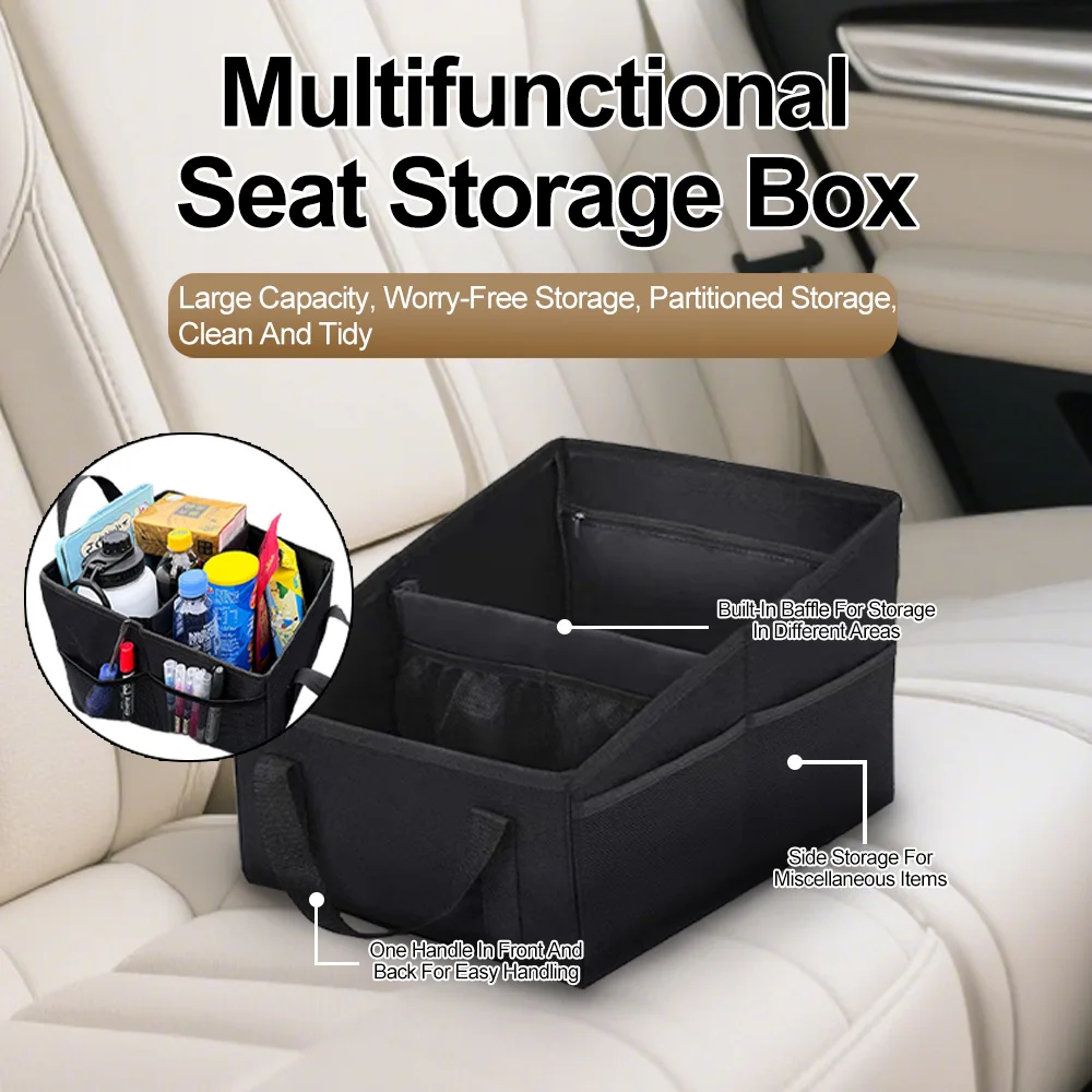 

Car Trunk Storage Box Multi Functional Large Capacity Foldable with Handle Sloping Style Storage Box Automobile Supplies
