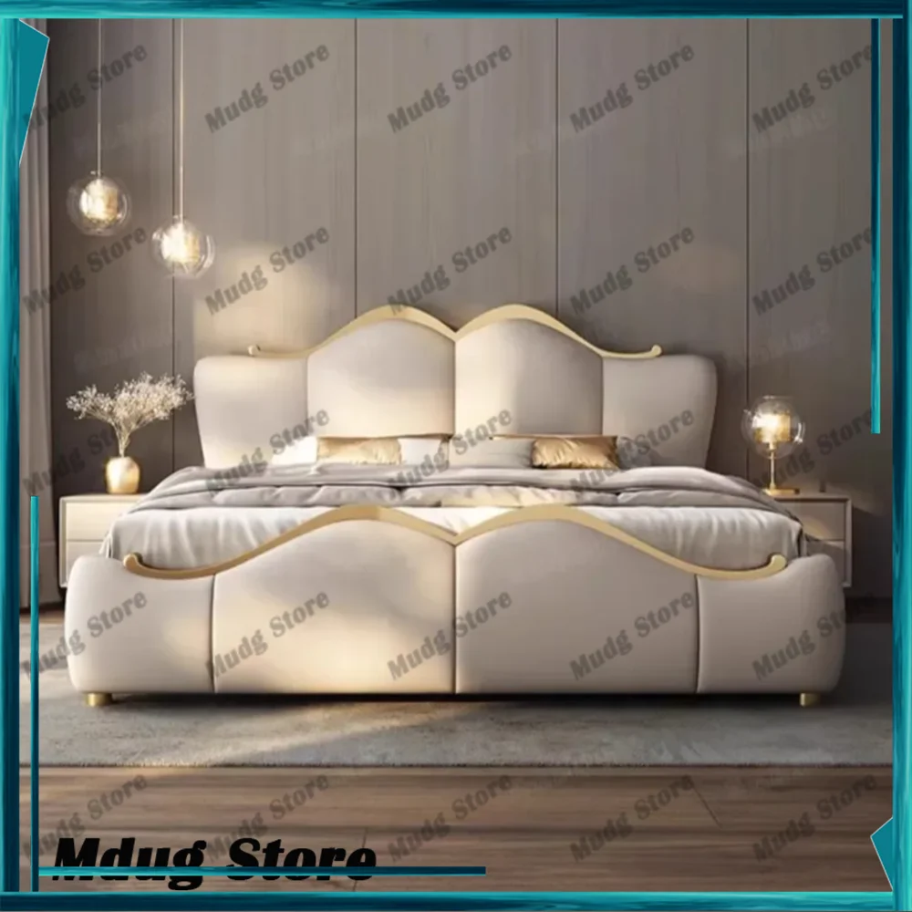 

Frame Modern Bed Luxury Upholstered Storage Lounge Bed Queen Sleeping Muebles Para Dormitorio Home Furniture Decoraction