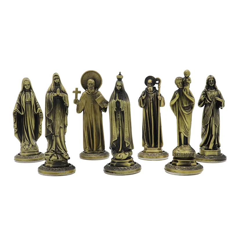 Virgin Mary Statues Antony Jesus Home Decoration Prist Church Utensils Our Lady Of Fatima Crucifix Religious Catholic Figures