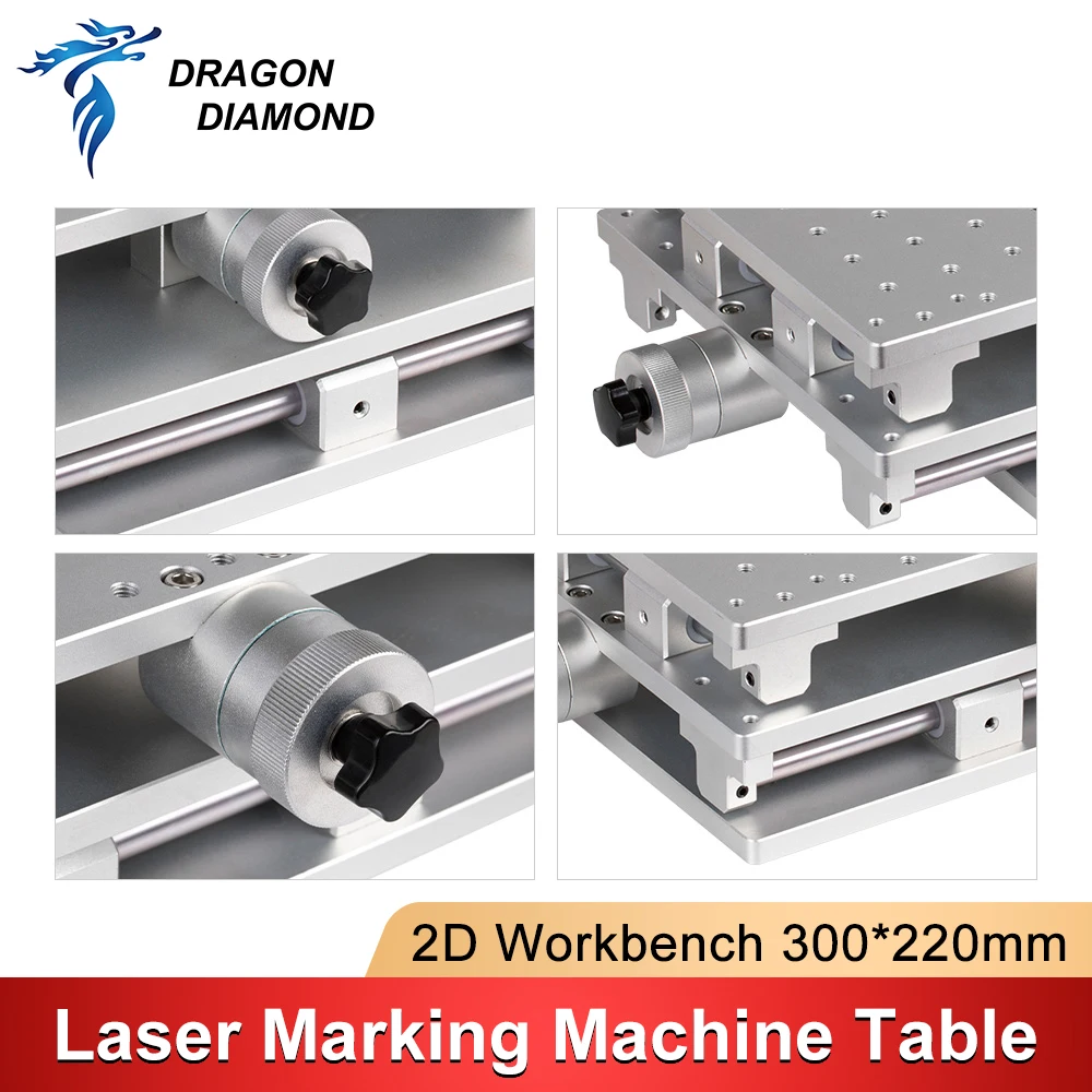 2D Worktable XY 2 Axis Moving Aluminum Workbench DIY Working Part Fiber CO2 Laser Marking Engraving Machine