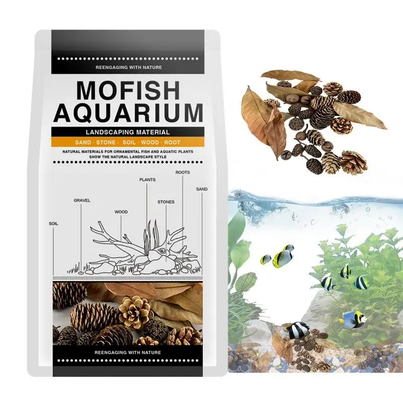 

Aquarium Alder Cones Fish Tank PH Lowerer Balance Water Aquarium Decoration Catappa Leaves Shrimp Fish Tanks Botanicals