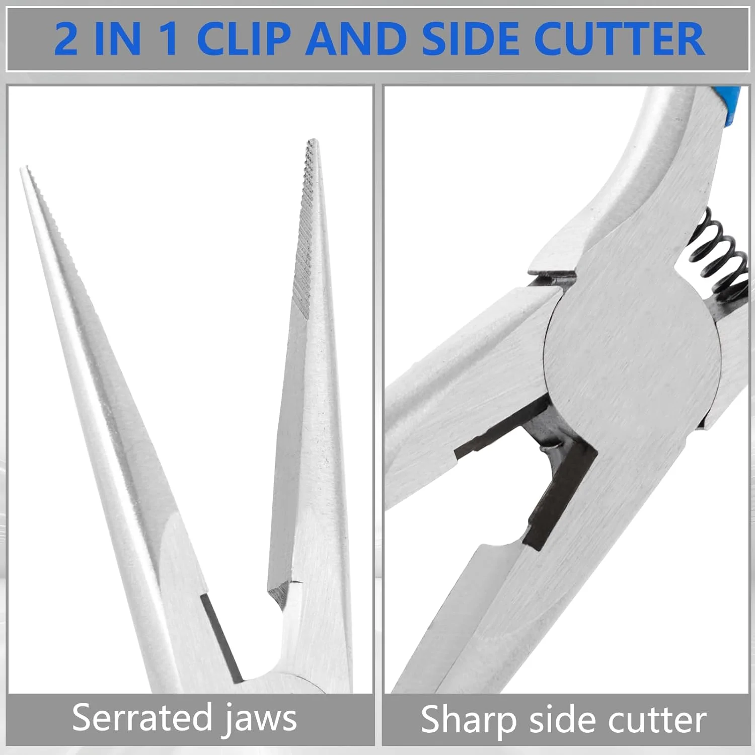 Multi Tool Long Nose Plier Needle Nose Plier Forceps Repair Hand Tool For DIY Jewelry Making ,Electronics Repair Etc