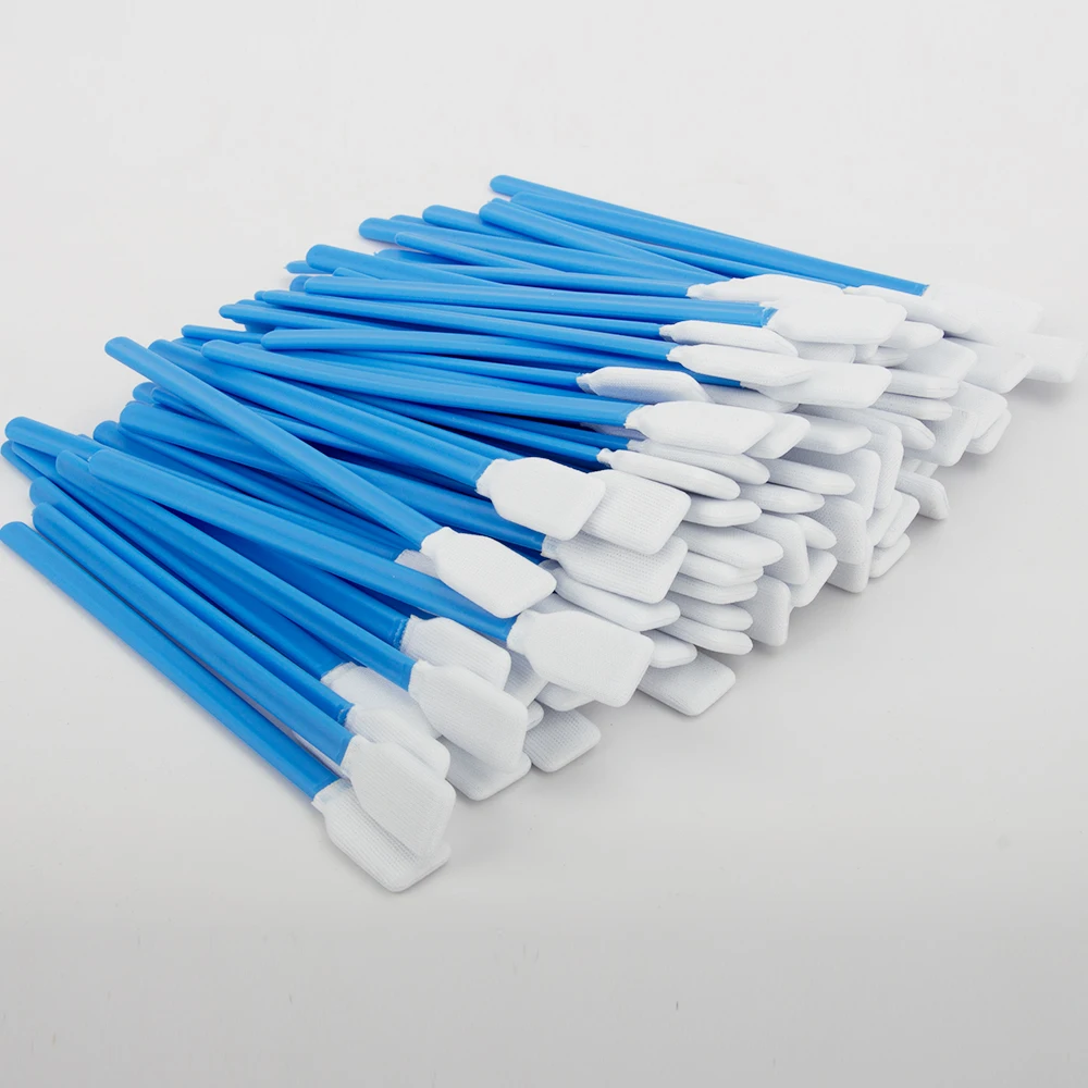 100pcs Industry Cotton Swab Nonwoven Anti-static Dust Off for Fiber Laser Focus Lens and Protective Windows Cleaning Tools