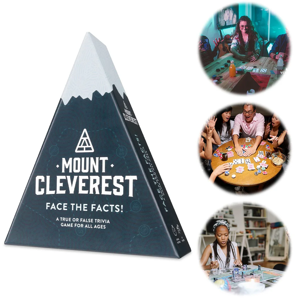 MOUNT CLEVEREST Clever Game for Adults True Or False Trivia Game Birthday Travel Games