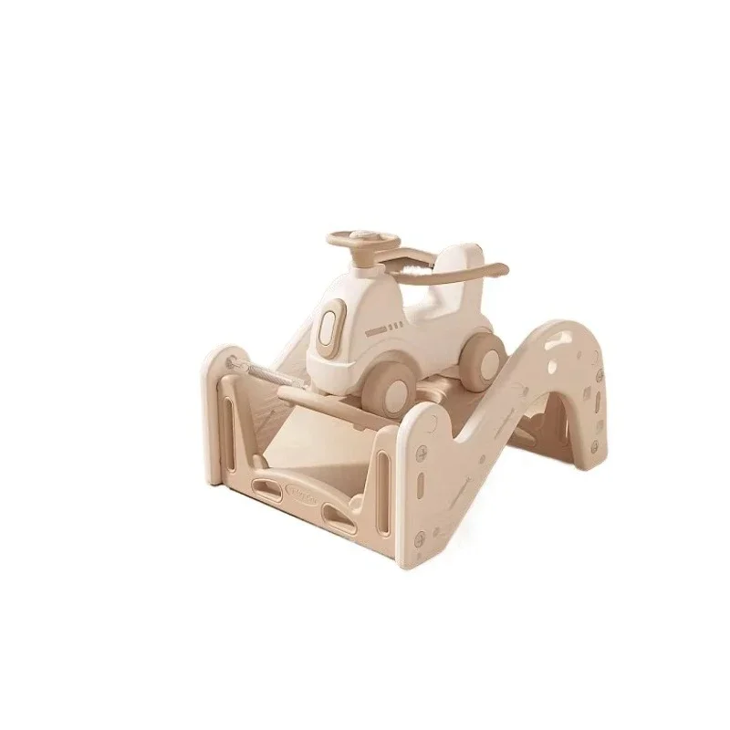 Kindergarten Multifunctional Trampoline Home Car Rocker Children's Plastic Home Plush Balance Board Riding Toy