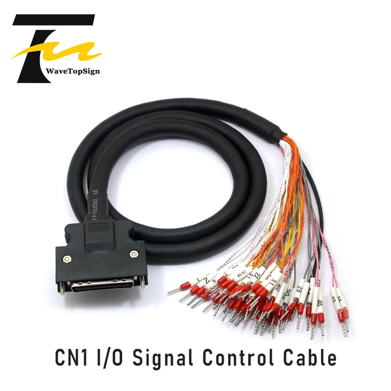 Servo motor control cable  I/O Cable CN1 Plug SCSI50 SCSI36 SCSI20 SCSI26 DB44 for Panasonic Simens   Mitsubishi Yaskawa Delta