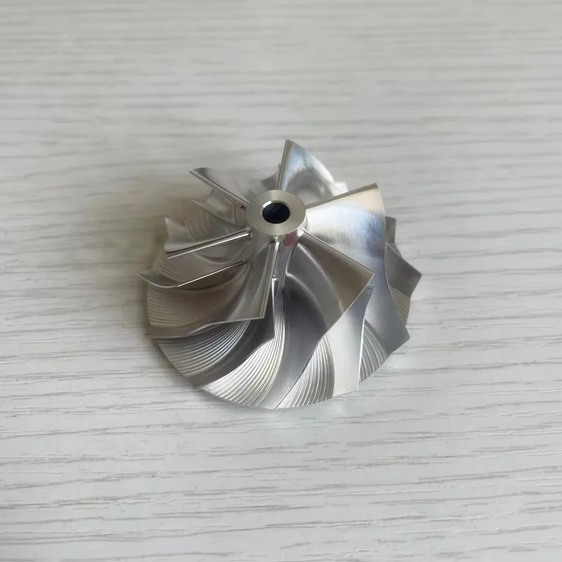 TD04 Reverse 42.00/56.00mm 6+6 Blades High Performance  Turbo Milling/aluminum 2618/billet Compressor Wheel for 49477-02000