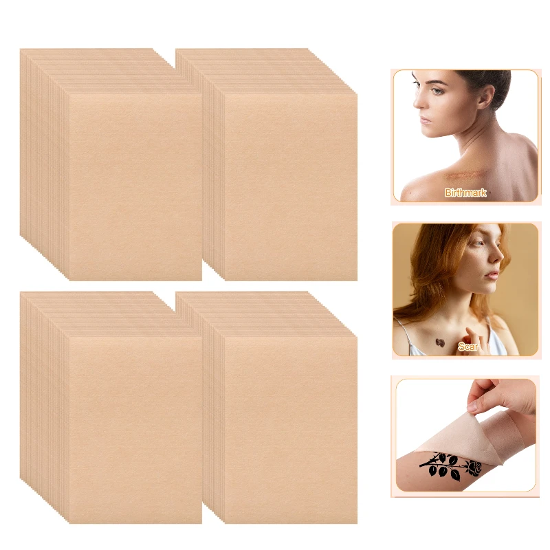 40 Pcs Tattoo Cover Up Patch Waterproof Sweatproof Sticker Patch, Cuttable Tattoo Cover Up Waterproof, Ultra Thin Patch For Tatt