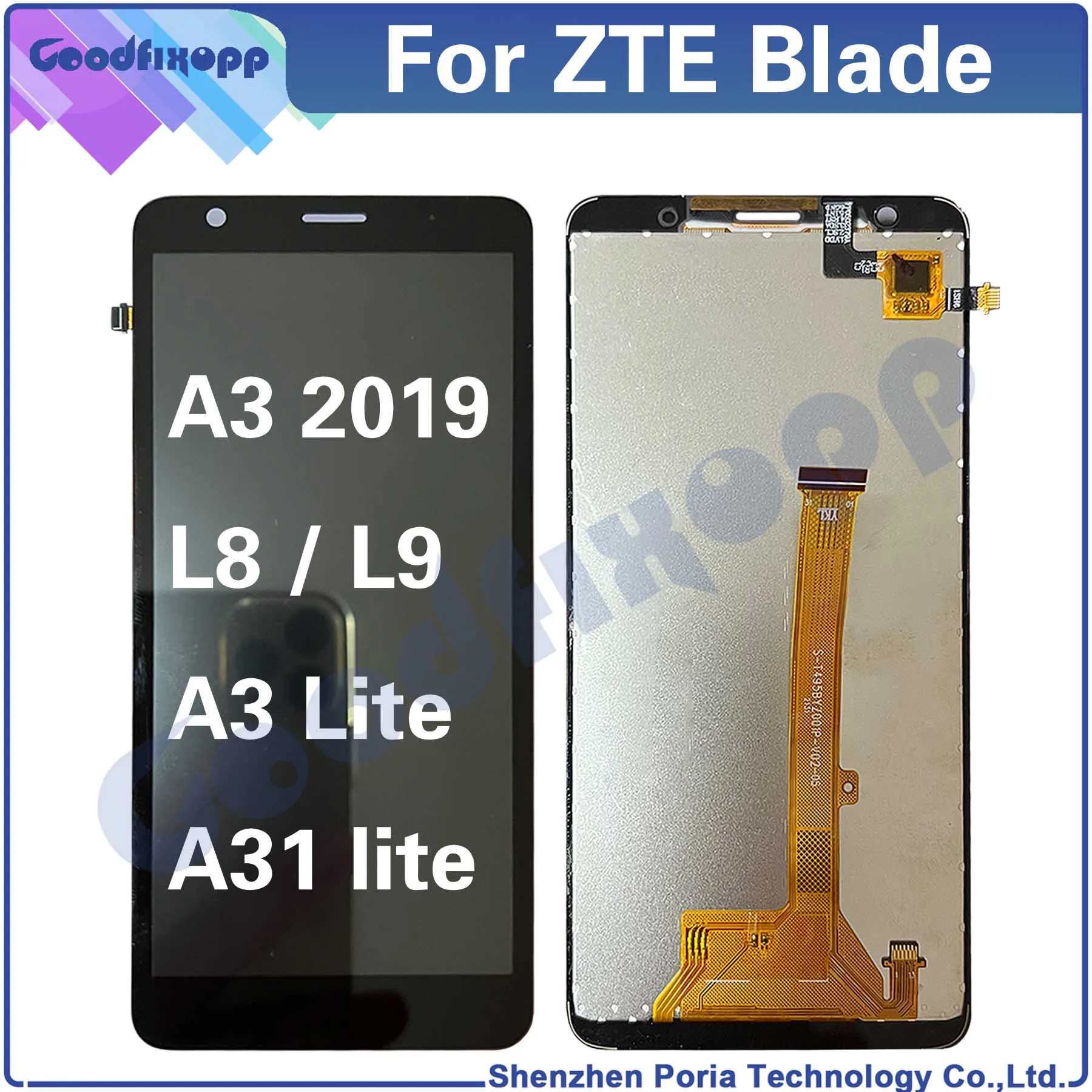 

For ZTE Blade L8 L9 A31 Lite A3 2019 LCD Display Touch Screen Digitizer Assembly For A3Lite A31Lite Repair Parts Replacement