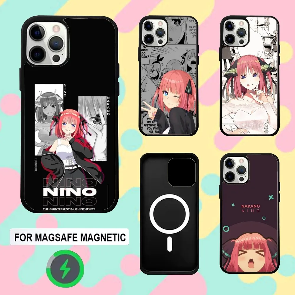 

N-Nino Nakano Anime Phone Case For iPhone 16e,16,15,14,13,12,11,Plus,Pro,Max,Mini Magsafe Magnetic Wireless Charging
