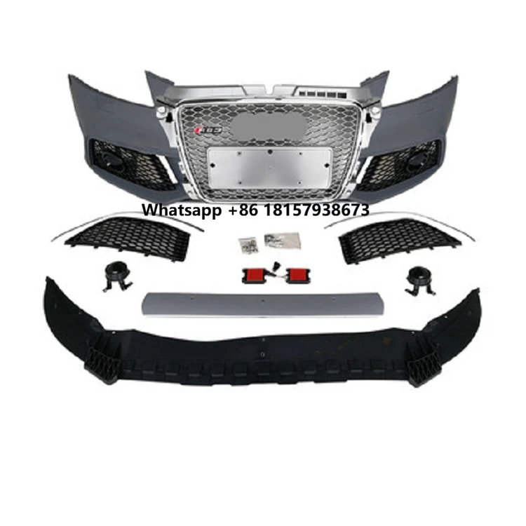 

Automobile RS Front Bumper With Grille Body Kits for 2007-2012 A3 8P