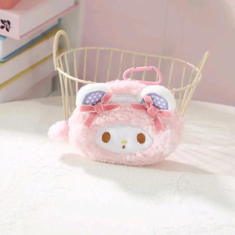 Dompet Koin Kreatif Kartun Sanrio My Sweet Piano, Tas Gantungan Kunci, Tas Penyimpanan, Masker Mata, Hadiah Ulang Tahun untuk Anak Perempuan