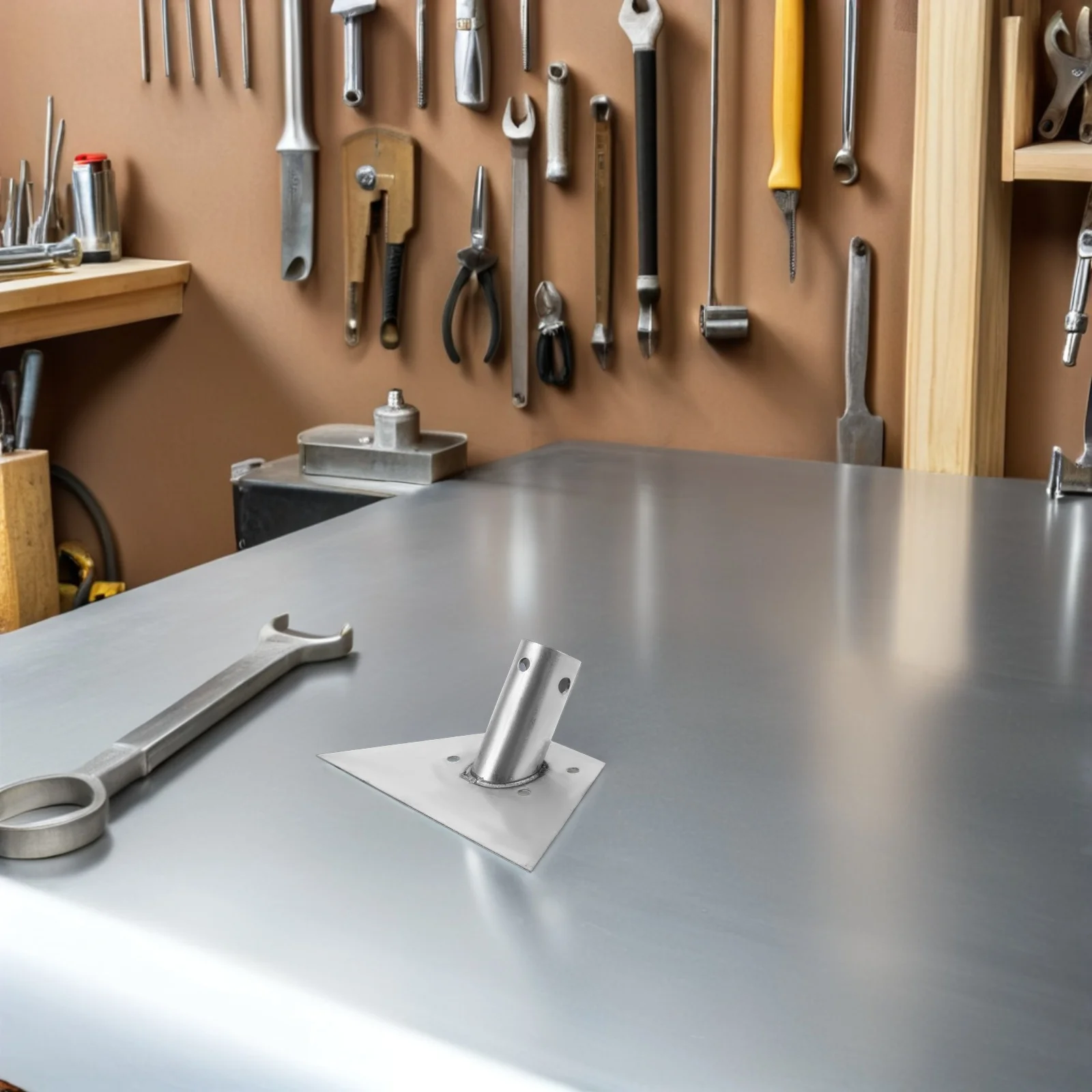 

3Pcs Floor Cleaning Accessories Brush Mount Adapter for Pole Pipe Connectors Durable Metal Scrub Tool Hardware