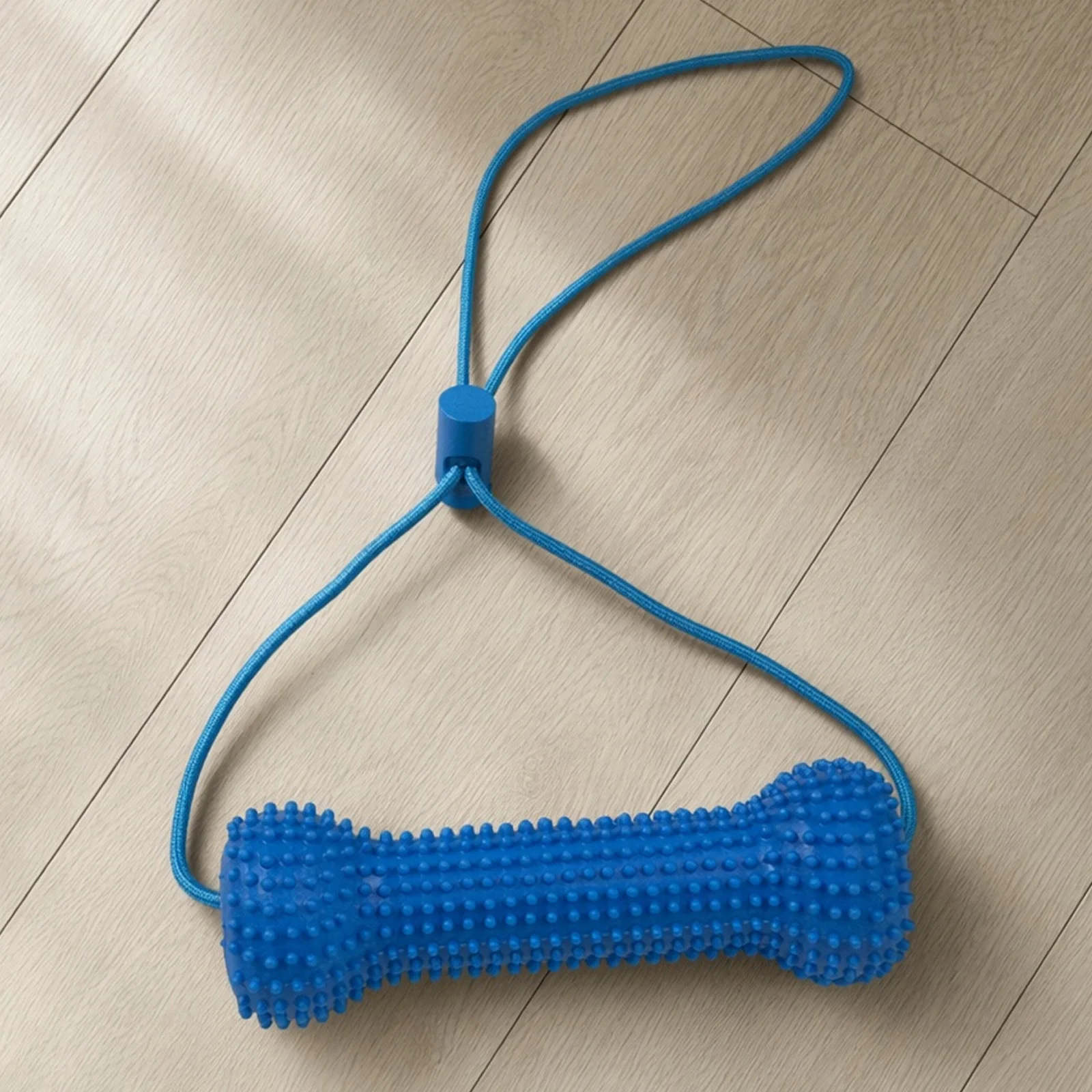 Dual-Action Canine Dental Prop, PVC Dog Toothbrushing Toy with Pull Rope, Bite-Resistance Dental Cleaning Chew Toy, Pet Supplies