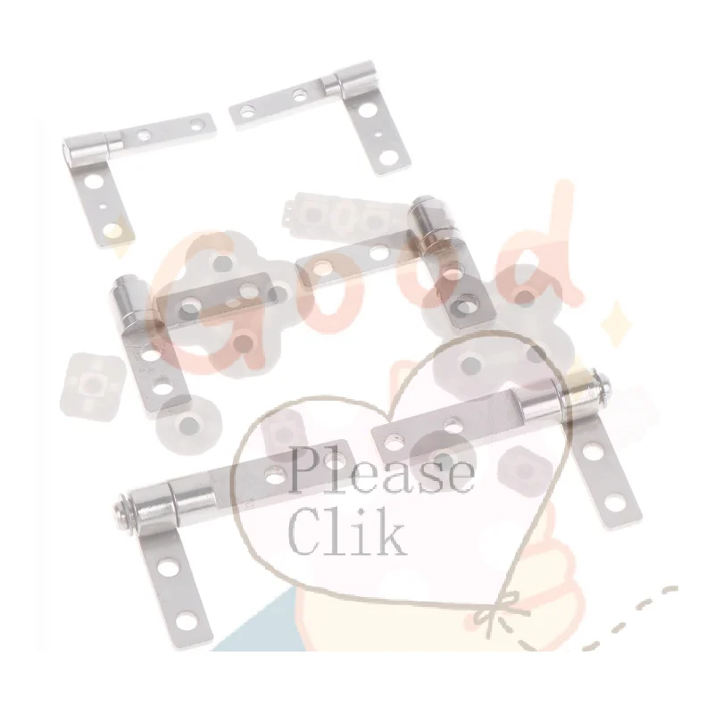 【HG】1/2Pcs Industrial Hardware Hinges - Free Stop Damper Hinge With Torque Shaft Small Carbon Steel Card-Type Loose-Leaf