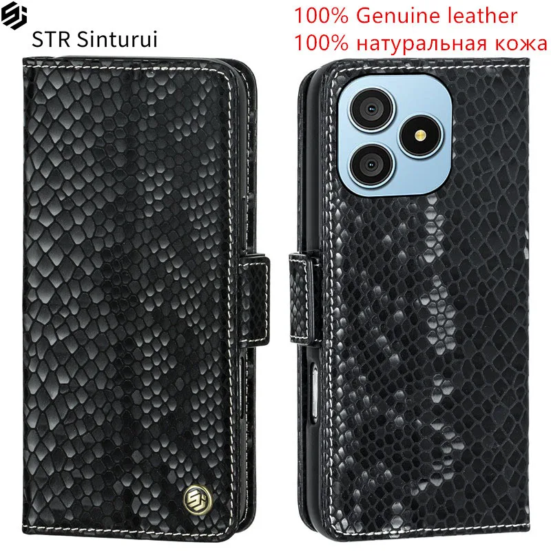 

STR Genuine relief pattern leather card Slot Wallet Cover For Blackview Wave 9C 8C 8 6C Magnetic skin Flip shockproof phone Case