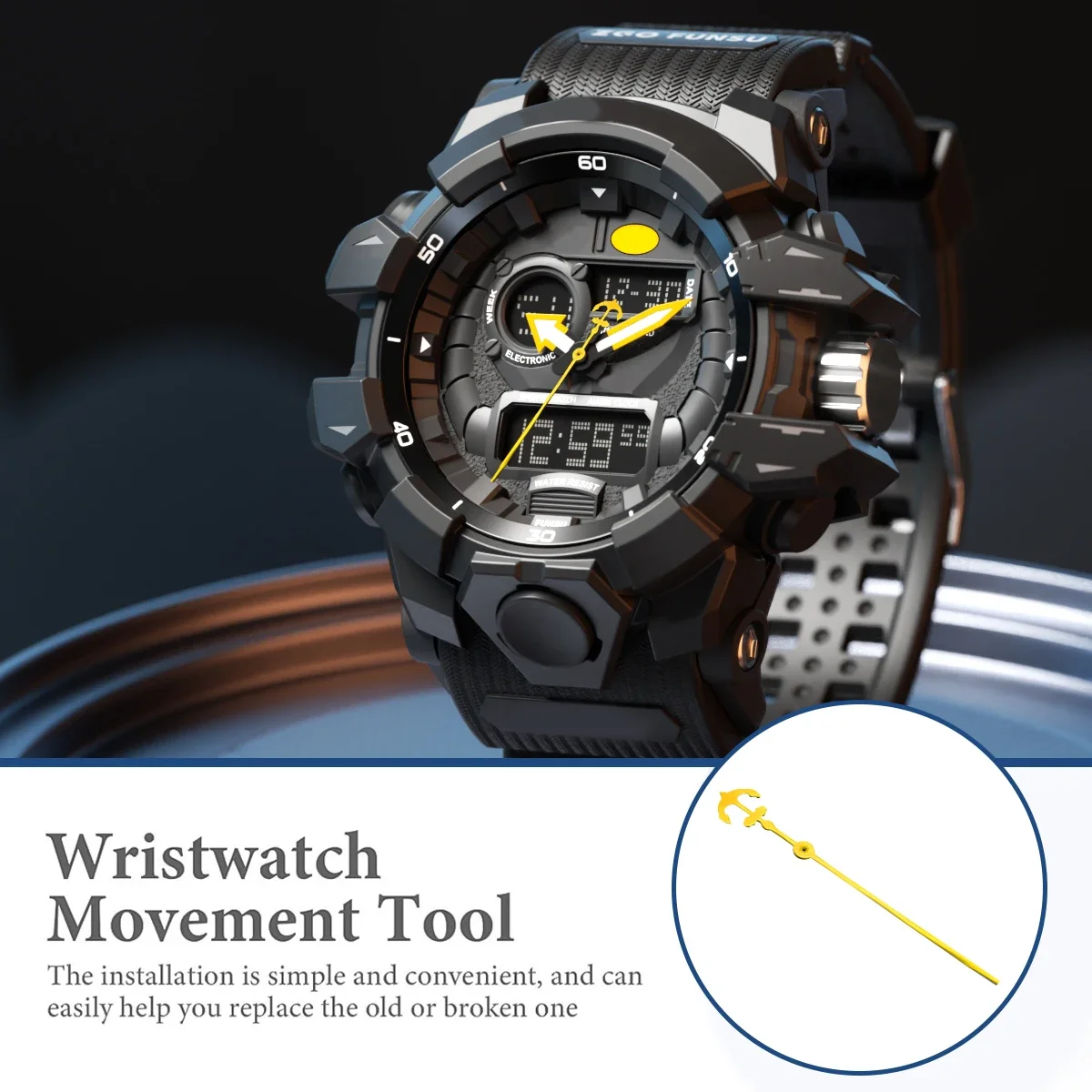 NEW Modified Watch Hand for NH35/NH36/4R Movement Watch Pointer Anchor Shape Shape Pointers Parts Watch Repair Accessories