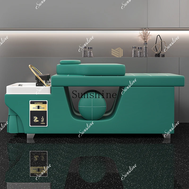 Water circulation fumigation beauty bed Thai massage barber shop shampoo bed  TF