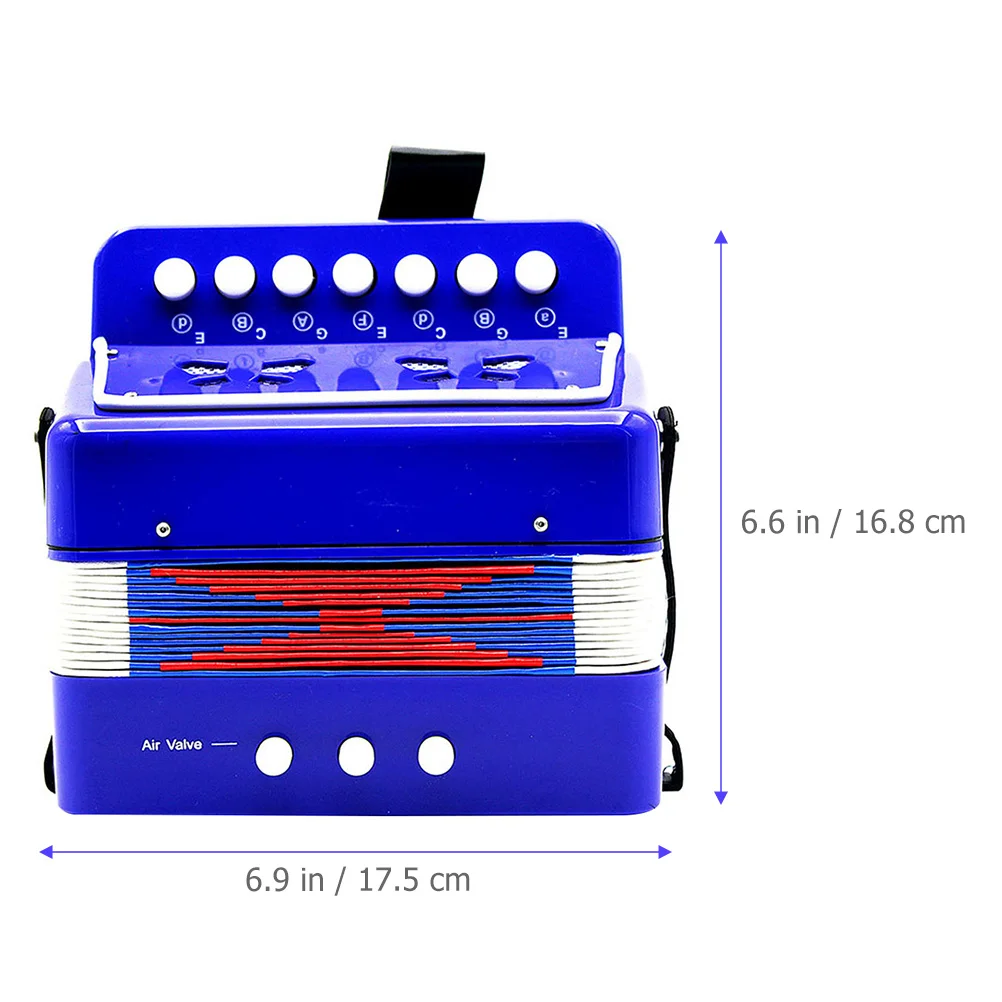 Draagbaar accordeoninstrument voor kinderen voor vroege muziekonderwijs Plezier leren Geluidsproductie Hand-oogcoördinatievaardigheid