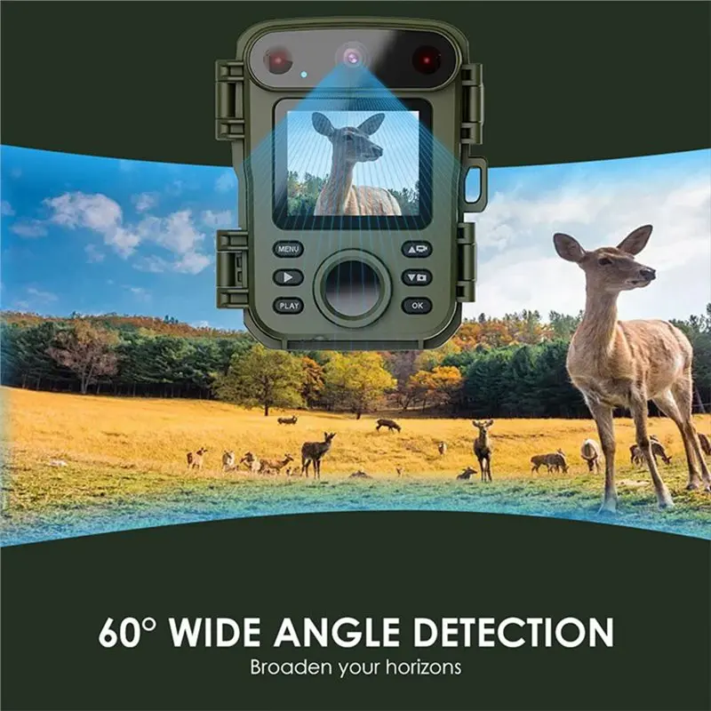 NEW-Wildlife Tracking Camera Mini Trail Hunting 20MP 1080P IP65 Waterproof Forest Animal Camera Surveillance Trap Photo
