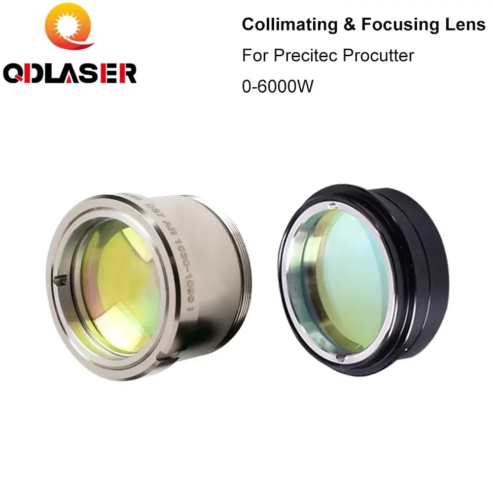 

QDLASER Fiber Laser Collimating Focusing Lens D37 with Lens Holder for Precitec ProCutter Laser Cutting Head 0-6KW