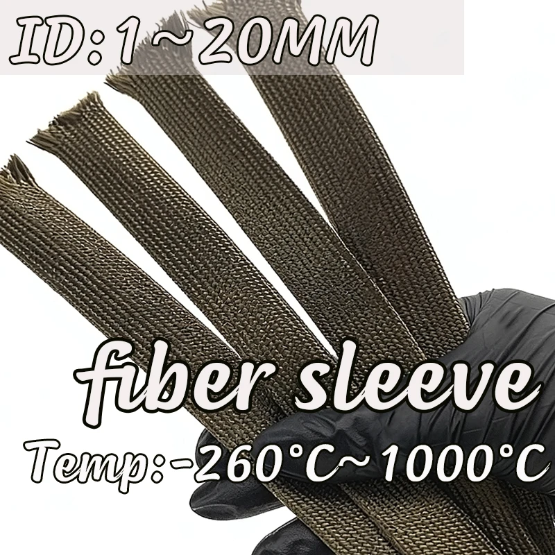 1000 deg fiberglass tube with an inner diameter of 1-20mm, industrial protection against high temperature and no fear of loss