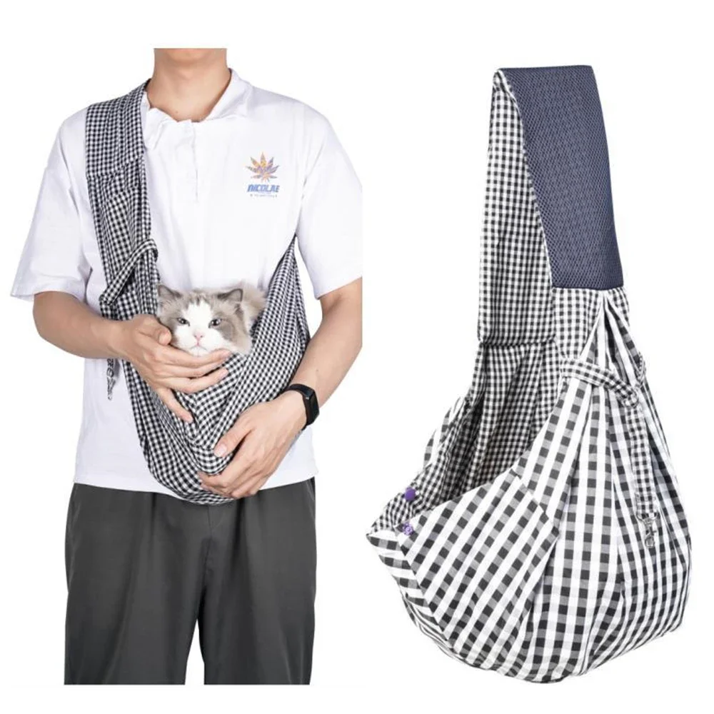 

Pet Crossbody Shoulder Bag Outdoor Travel Portable Cat Puppy Sling Bag Cotton Comfortable Tote Handbag Pet Carrying Supplies