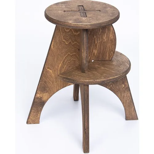 Bag The Joy Cascading Stool Natural Wood Practical Installation