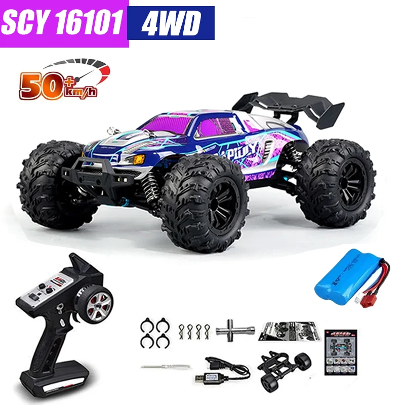 MJX VS RC Auto SCY 16101 16102 PRO 4WD 70 km/u 1/16 Hoge Snelheid Drift Monster Off-road Afstandsbestuurbare Elektrische Crawler