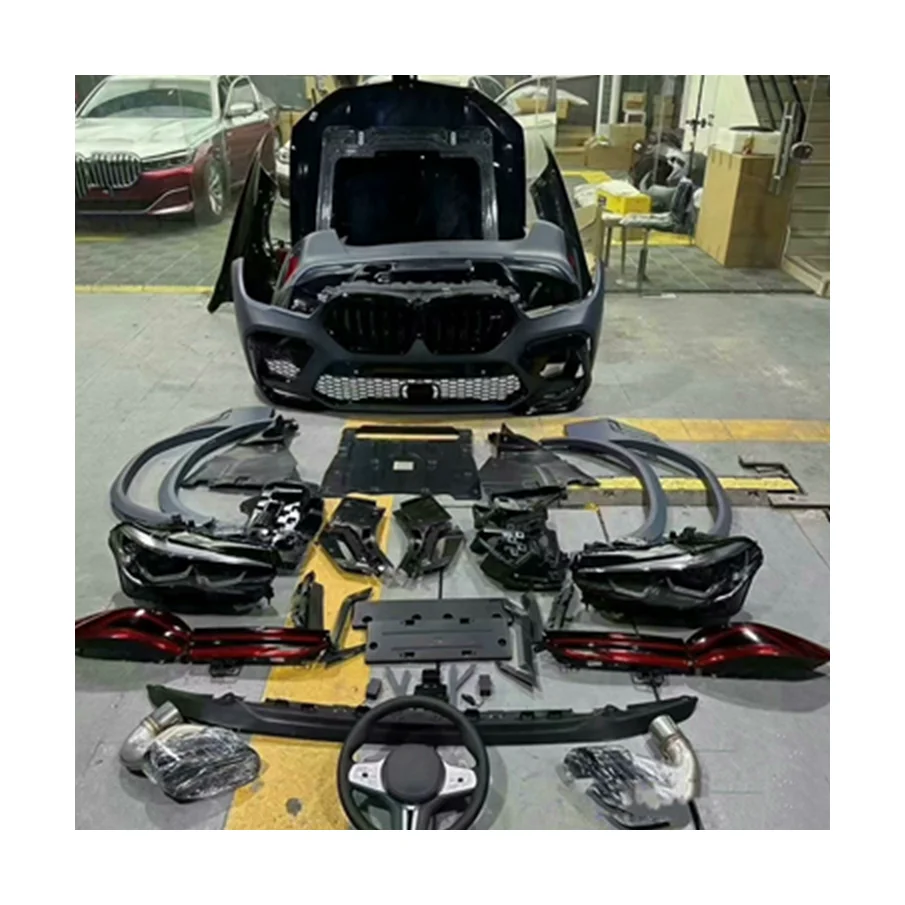 

Older Models X6 to Upgrade the New Model Surround Kit Including Headlights Car Bumpers for bmw X6