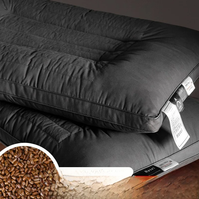 

Элитная подушка для отелей класса люкс: эксклюзивная, для взрослых, с поддержкой шеи, для улучшения сна, с высокой жесткостью, мужская, прямоугольная, с чехлом из чистого хлопка