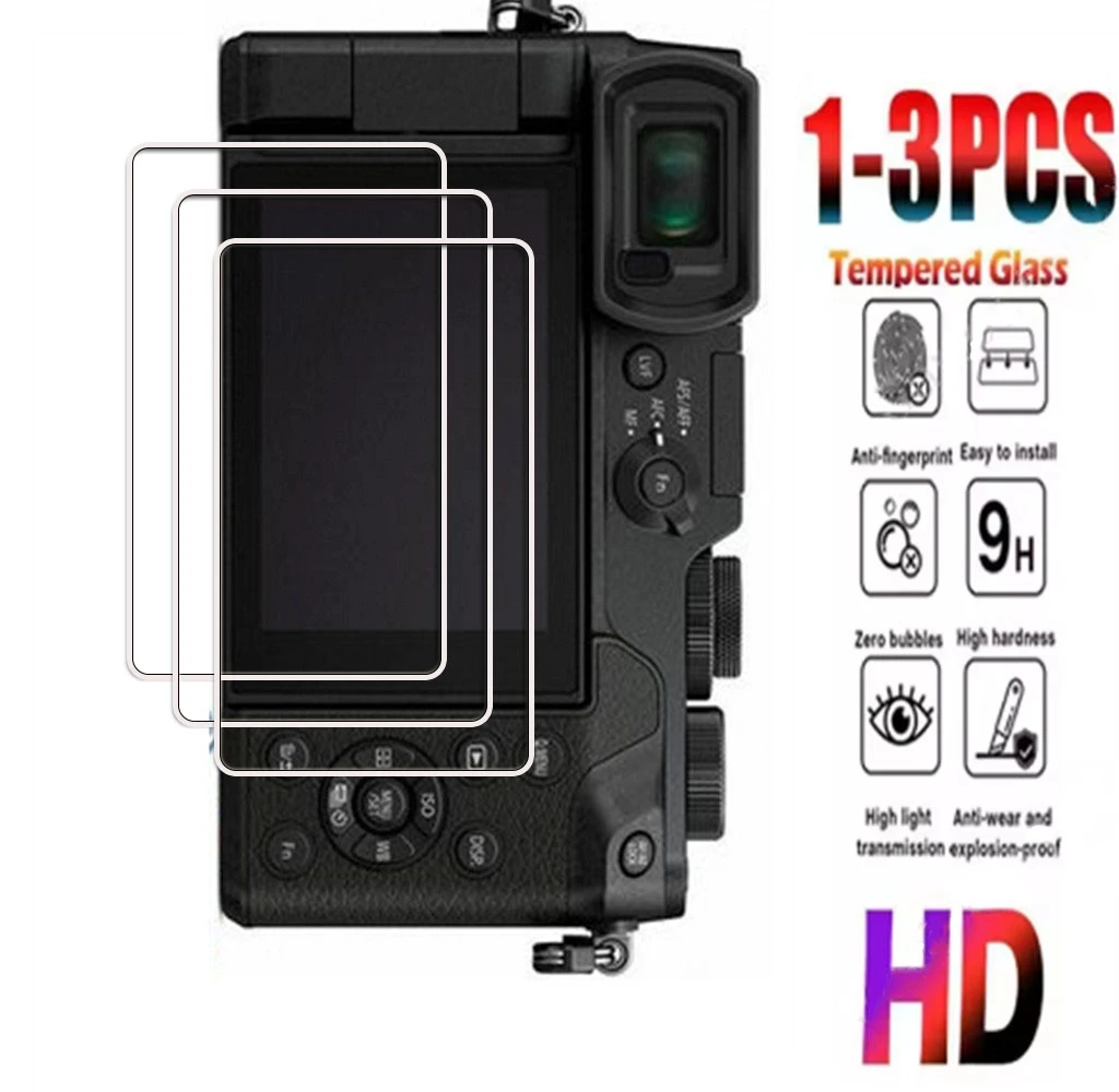 Protector de Pantalla de Vidrio Templado para Panasonic S9 S5 GH 7 5 GX 9 8 7 G9 GX85 GX80 G100 G97 G95 G90 G85 GF 10 9 GF8 LX 9 10