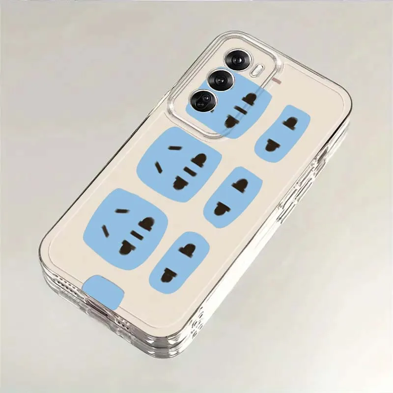 Creative Insertion Illustration For OPPO A11 A16 A55 A56 A57 A72 A52 A73 A74 A54  Find X5 X6 X7 Ultra Pro 5G Transparent Case view 3