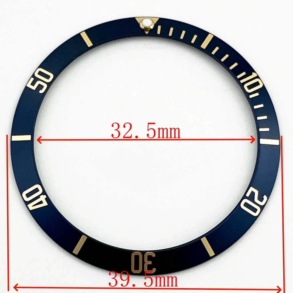 New 39.5mm High Quality Aluminium Bezel Insert Fit 41mm Watch Case Mens Watch GMT Bezel