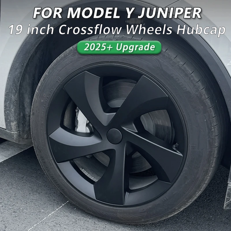 

4PCS HubCap for Tesla Model Y 19 Inch Juniper 2025 Performance Full Rim Car Accessories 19" Crossflow Wheels Cover Replacement