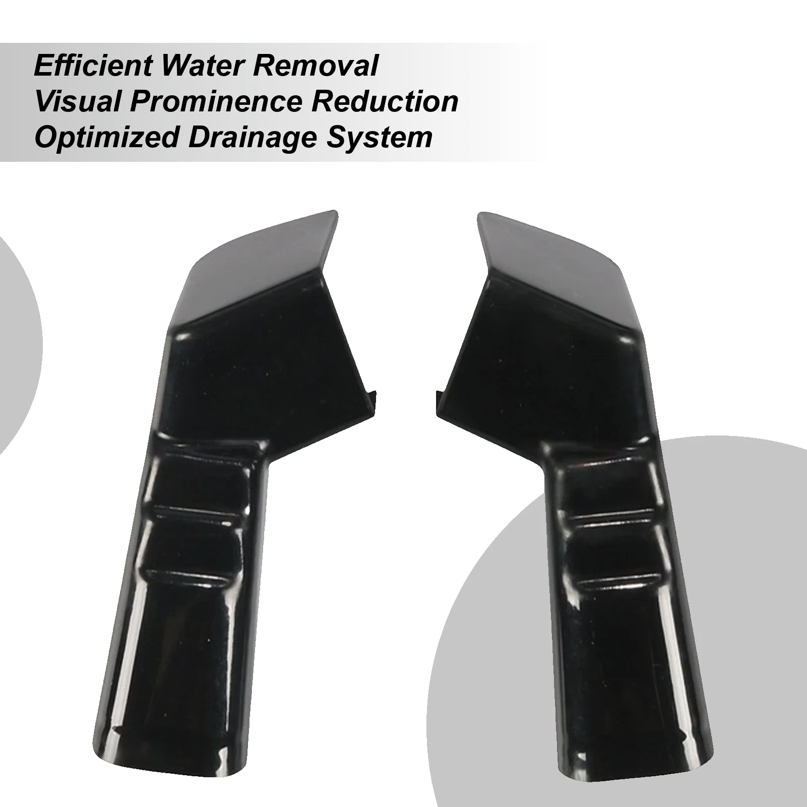 

2pcs RV & Trailer Rain Gutter Spouts, Roof Diverter to Protect Side from Water Damage for Travel Trailer Awning Canopy Shed