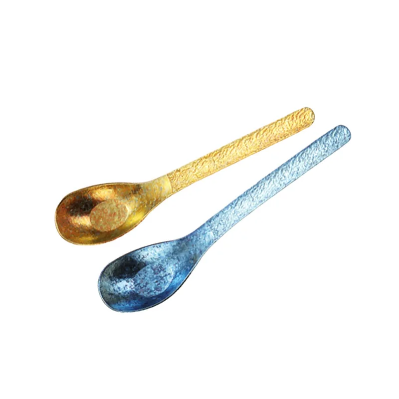 LMM pure titanium all titanium crystal tableware eating ingot spoon jue soup spoon