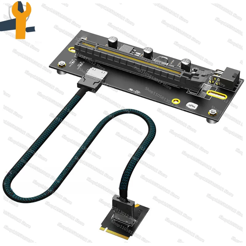 NVME M.2 to Oculink SFF-8612 to PCI-E 4.0 X16 32Gbps graphics card adapter