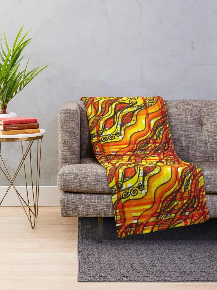 Fire Weaver Throw Blanket Loose Blankets For Bed Kid'S Sofa Blankets