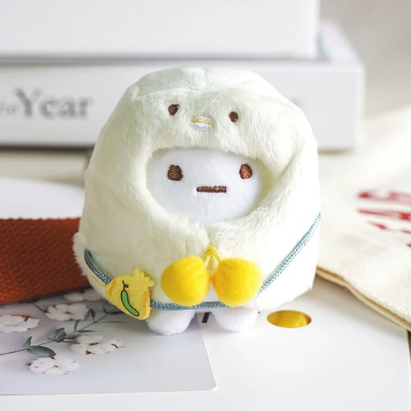 8cm Sumikko Gurashi Kawaii Q Version Plush Doll Pendant Keychain Soft Stuffed Backpack Bag Pendant Key Ring Toys Gift