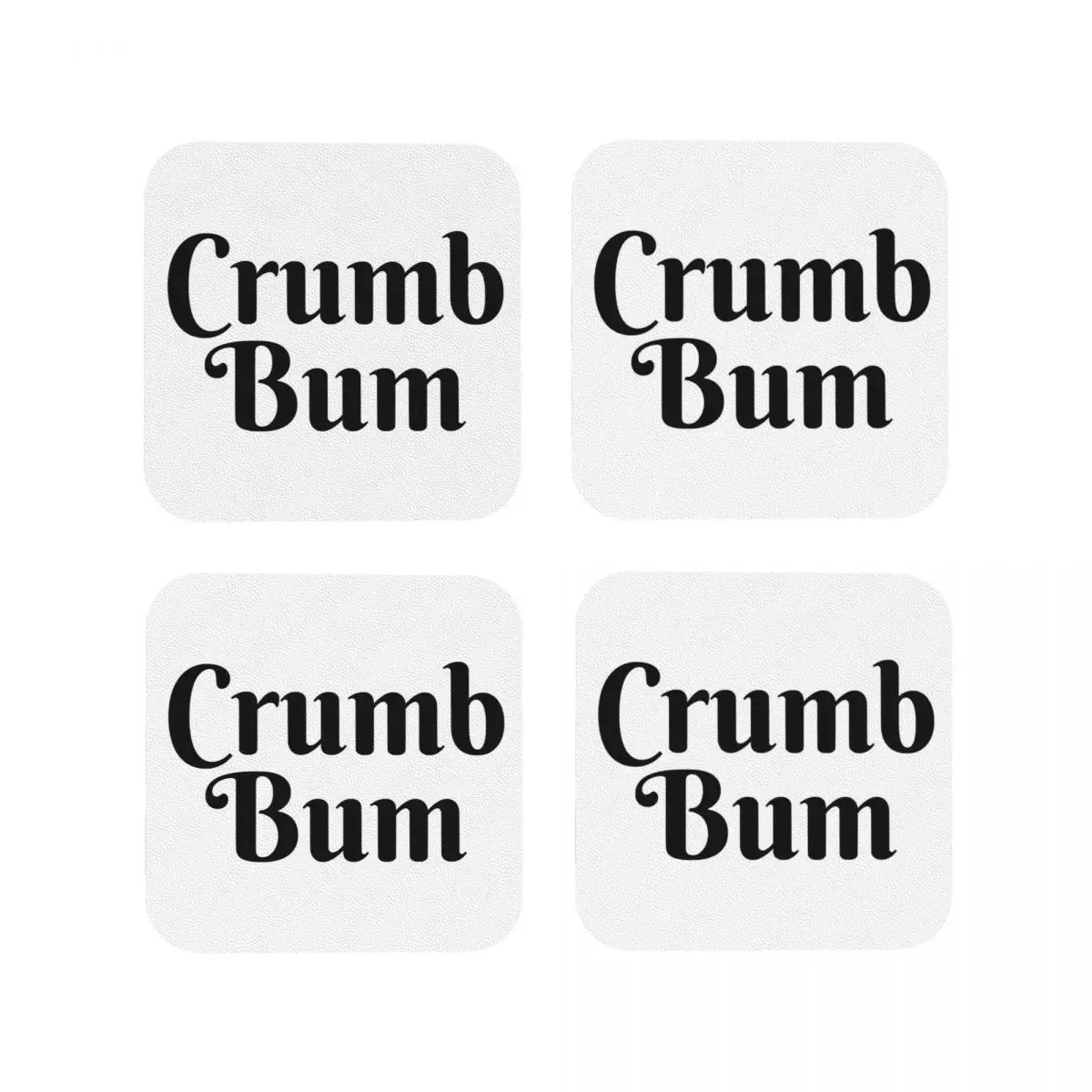 

Crumb Bum Philadelphia Frank Rizzo Coasters Kitchen Placemats Insulation Cup Coffee Mats For Decor Home Tableware Pads Set of 4