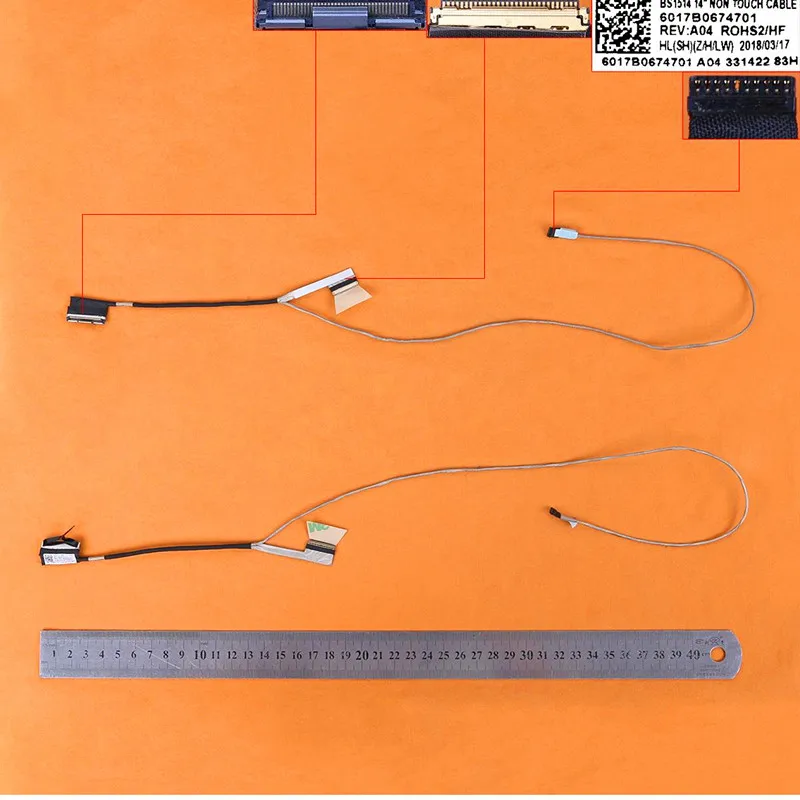 

New LCD LED Video Flex Cable For HP 640 G2 645 G2 640 G3 BS1514 Without Tocch ORG PN:6017B0674701 Replacement Repair Notebook LC