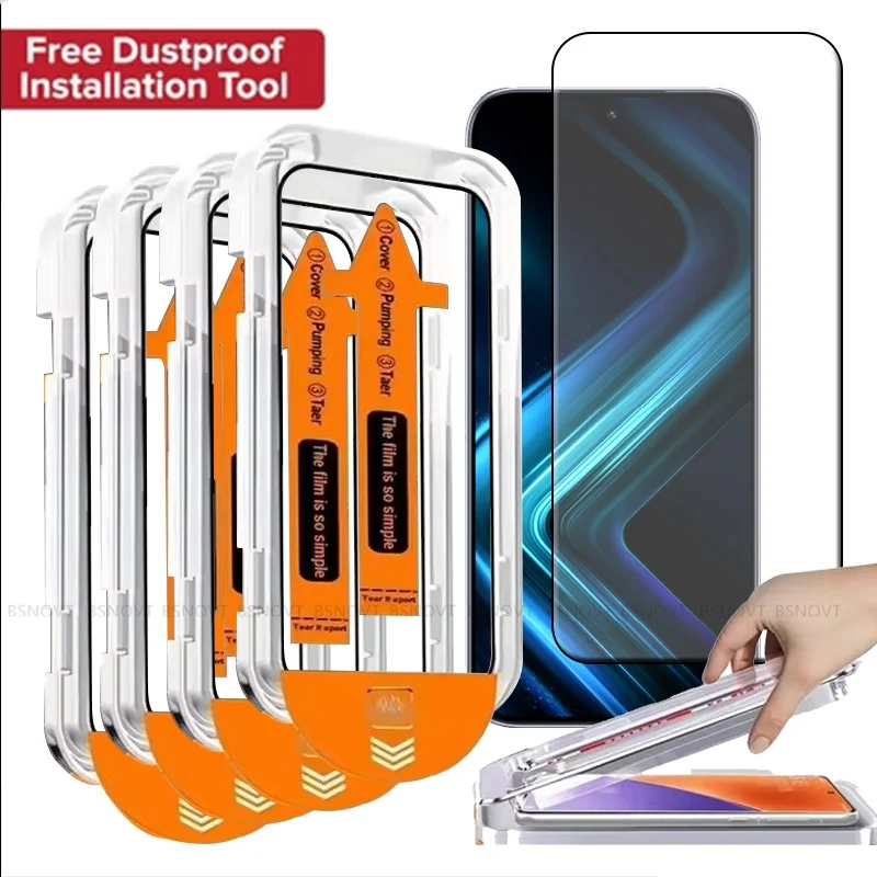 4/3/2/1PCS For Infinix GT 50 Pro Glass Infinix GT 50 Pro Glass Full Protective 9H Dust Free Screen Protector Infinix GT 50 Pro