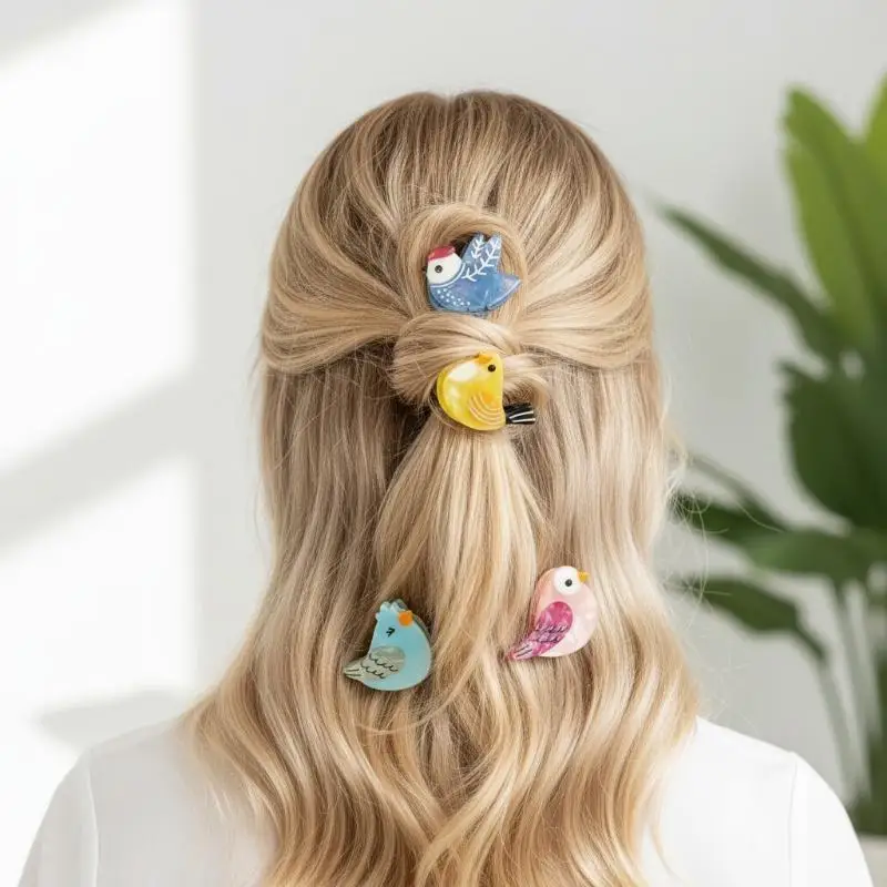 MINI Birds Chicken Hair Claw Tiny Ctue Suitable For Bangs Hair Claw Clips Hair Accessories For Women Girls