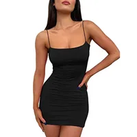 Women's Mini Sexy Bodycon Dress 2026 Spring Summer Going Out Short Backless Party Club Dresses Y2k Clothes